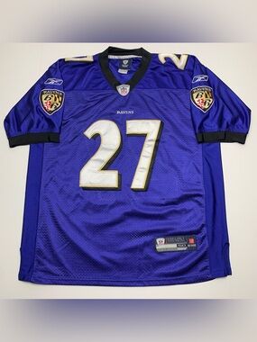 Ray Rice Baltimore Ravens Reebok NFL On Field Purple Jersey Mens Size 50